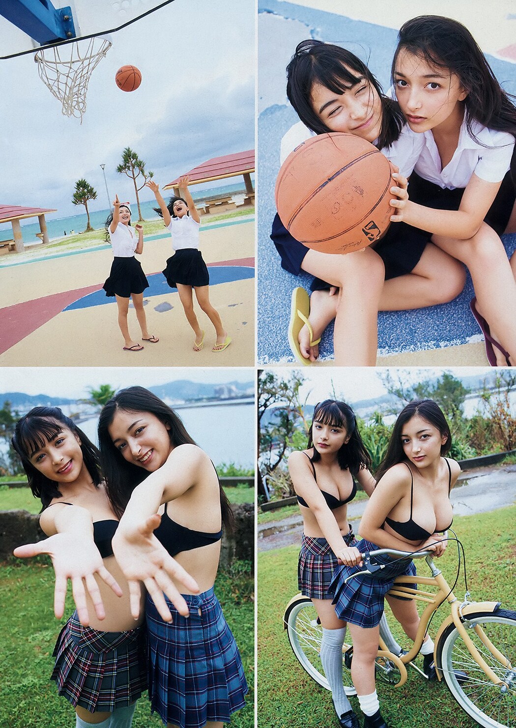 Erika えりか &amp; Marina まりな, Young Magazine 2019 No.01 (ヤングマガジン 2019年1号)
