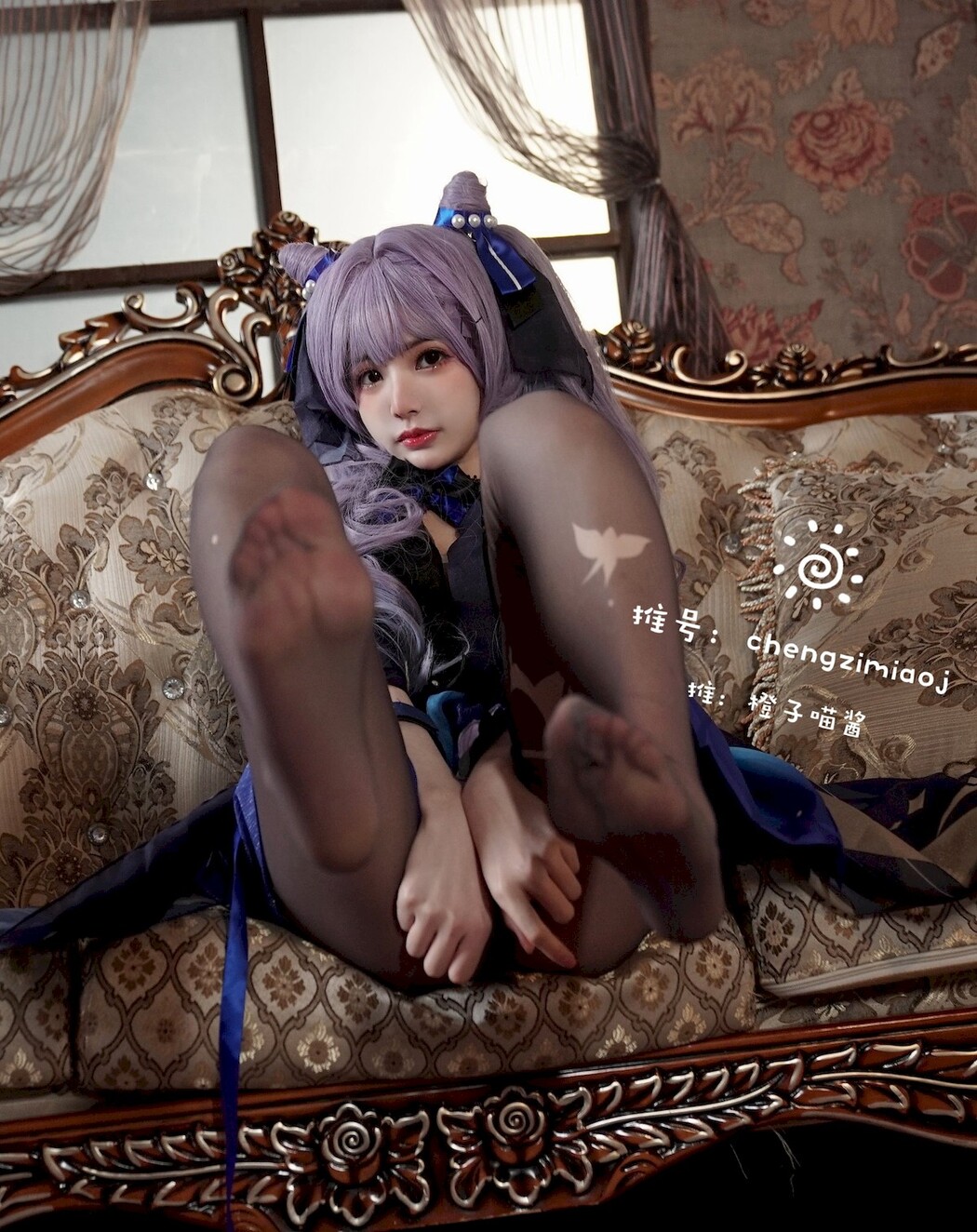 Cosplay 橙子喵酱 Chengzimiaoj 刻晴 Keqing