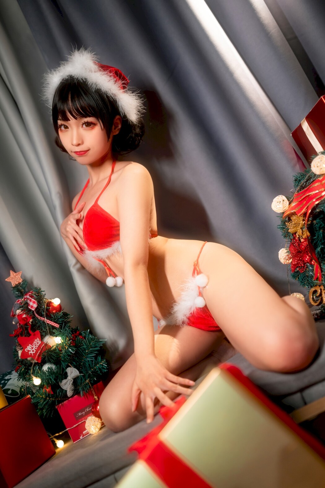 Cosplay 蠢沫沫 Chunmomo 圣诞箱子