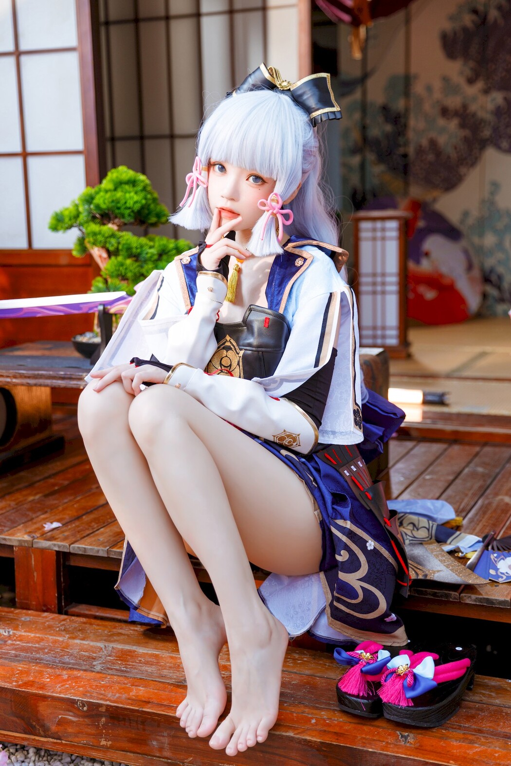 Cosplay 桜桃喵 神里绫华 Ayaka Kamisato