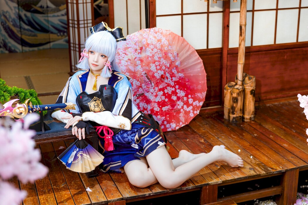 Cosplay 桜桃喵 神里绫华 Ayaka Kamisato