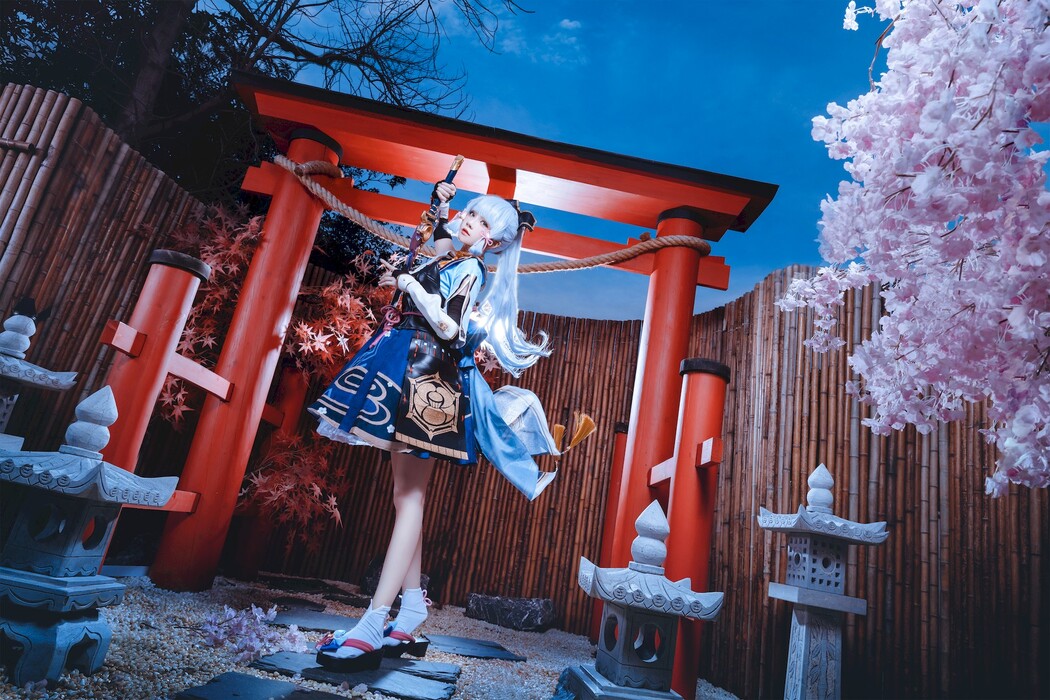 Cosplay 桜桃喵 神里绫华 Ayaka Kamisato