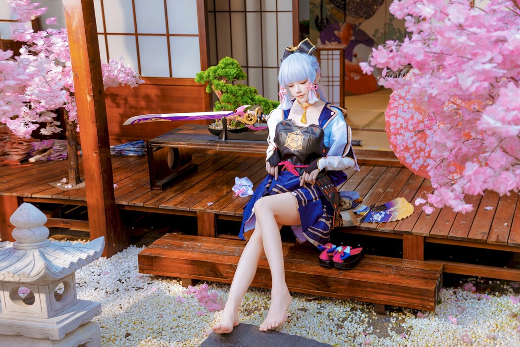 Cosplay 桜桃喵 神里绫华 Ayaka Kamisato