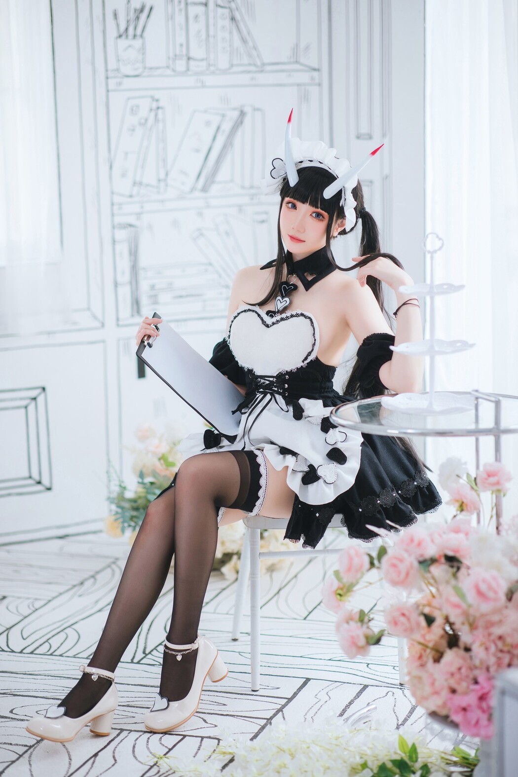 Cosplay 瓜希酱 能代女仆