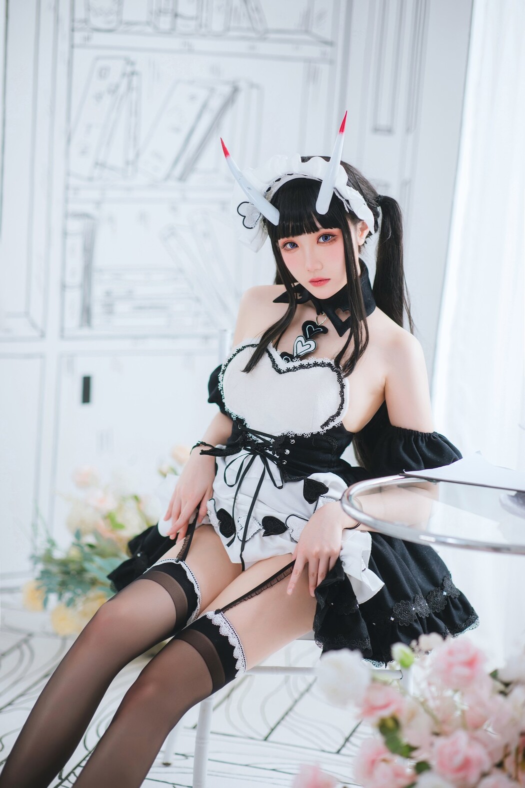 Cosplay 瓜希酱 能代女仆