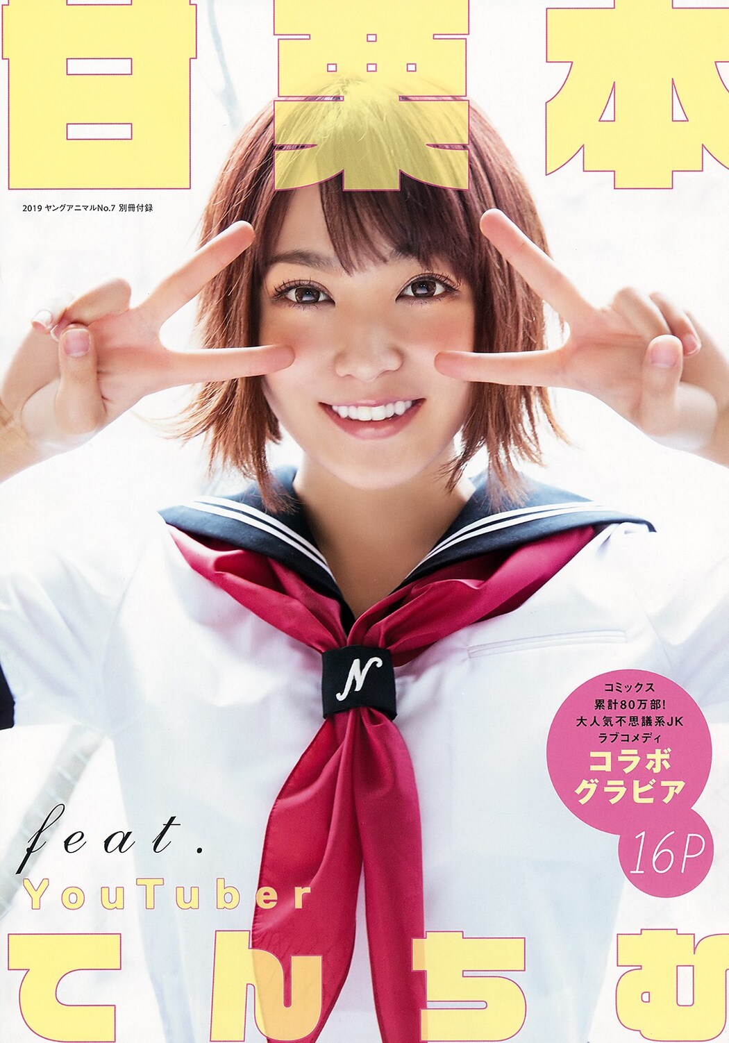 Tenchim てんちむ, Young Animal 2019 No.07 (ヤングアニマル 2019年7号) Cover Photo
