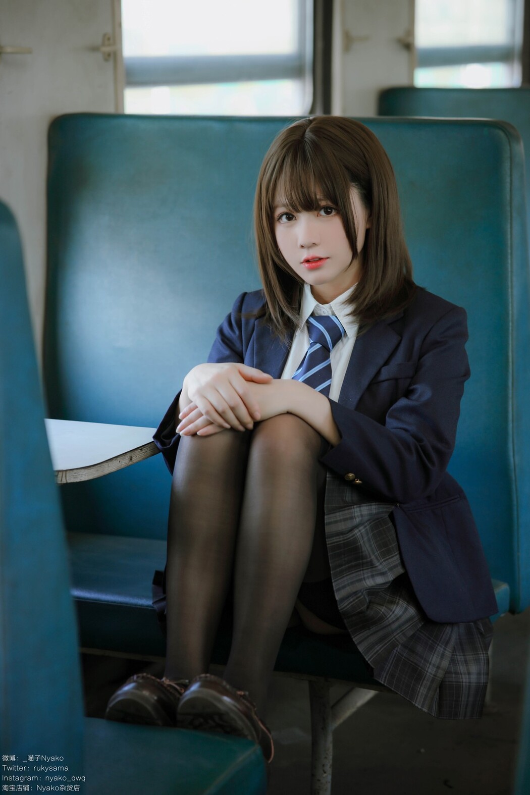 Cosplay Nyako喵子 火车JK制服