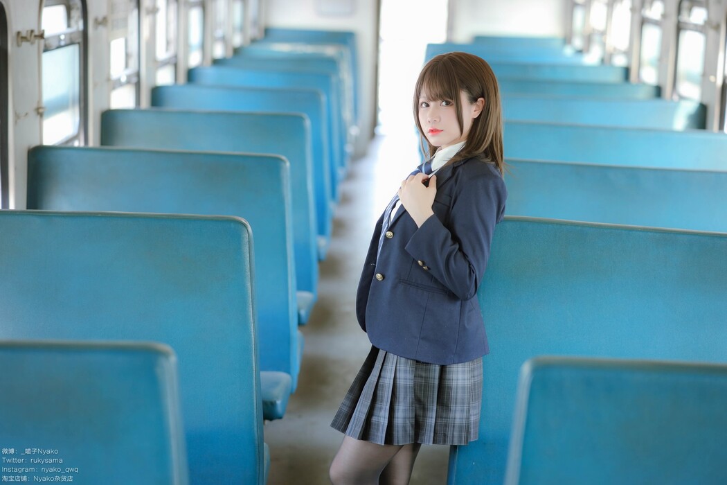 Cosplay Nyako喵子 火车JK制服