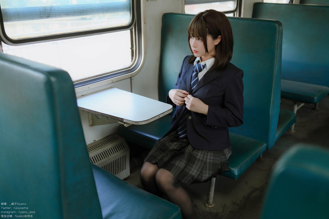 Cosplay Nyako喵子 火车JK制服