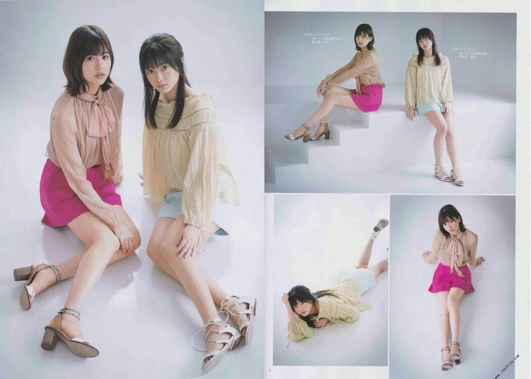 Risa Watanabe 渡邉理佐, Hono Tamura 田村保乃, B.L.T. 2019.09 (ビー・エル・ティー 2019年9月号)