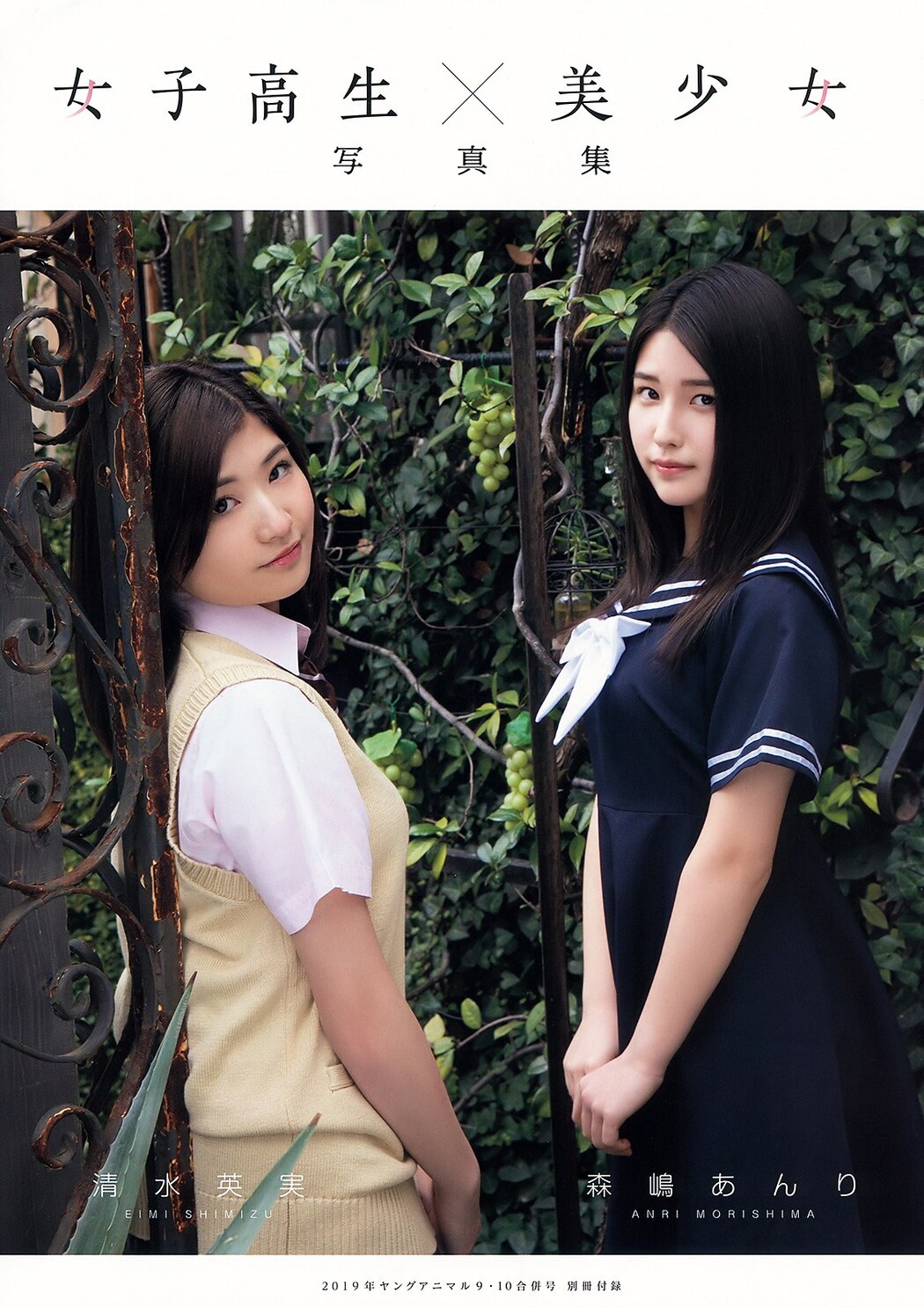 Eimi Shimizu 清水英実, Young Animal 2019 No.09-10 (ヤングアニマル 2019年9-10号) Cover Photo