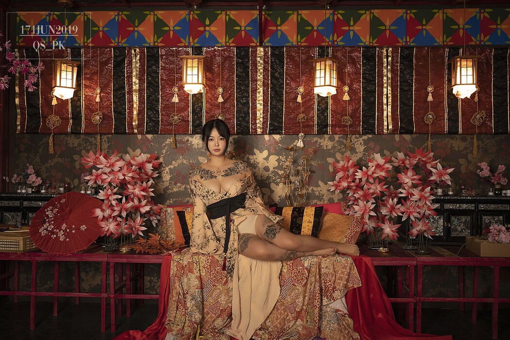 Jeon BoYeon 전보연, [SAINT Photolife] BoYeon Yukata Set.01