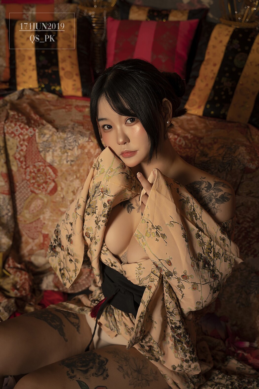 Jeon BoYeon 전보연, [SAINT Photolife] BoYeon Yukata Set.01