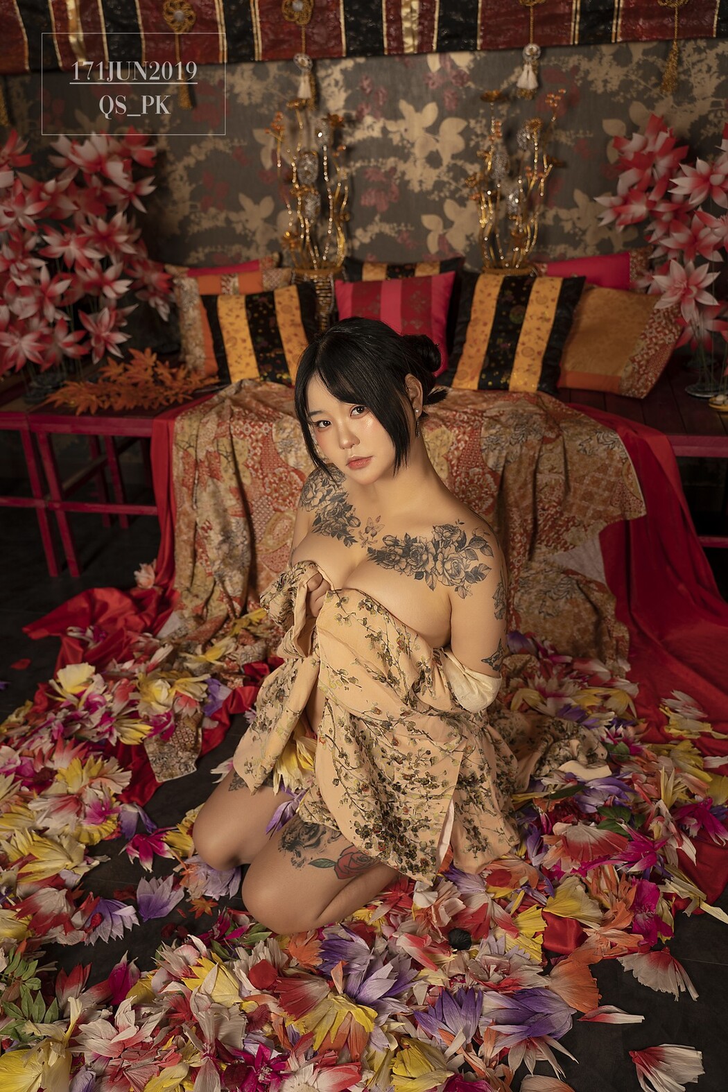 Jeon BoYeon 전보연, [SAINT Photolife] BoYeon Yukata Set.01