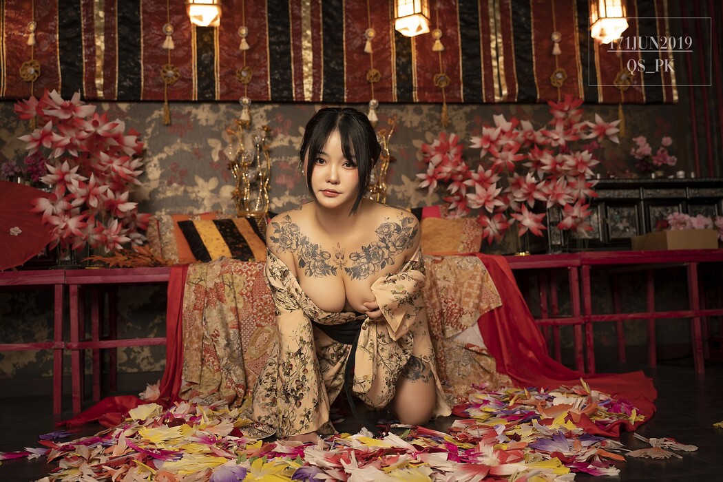 Jeon BoYeon 전보연, [SAINT Photolife] BoYeon Yukata Set.01