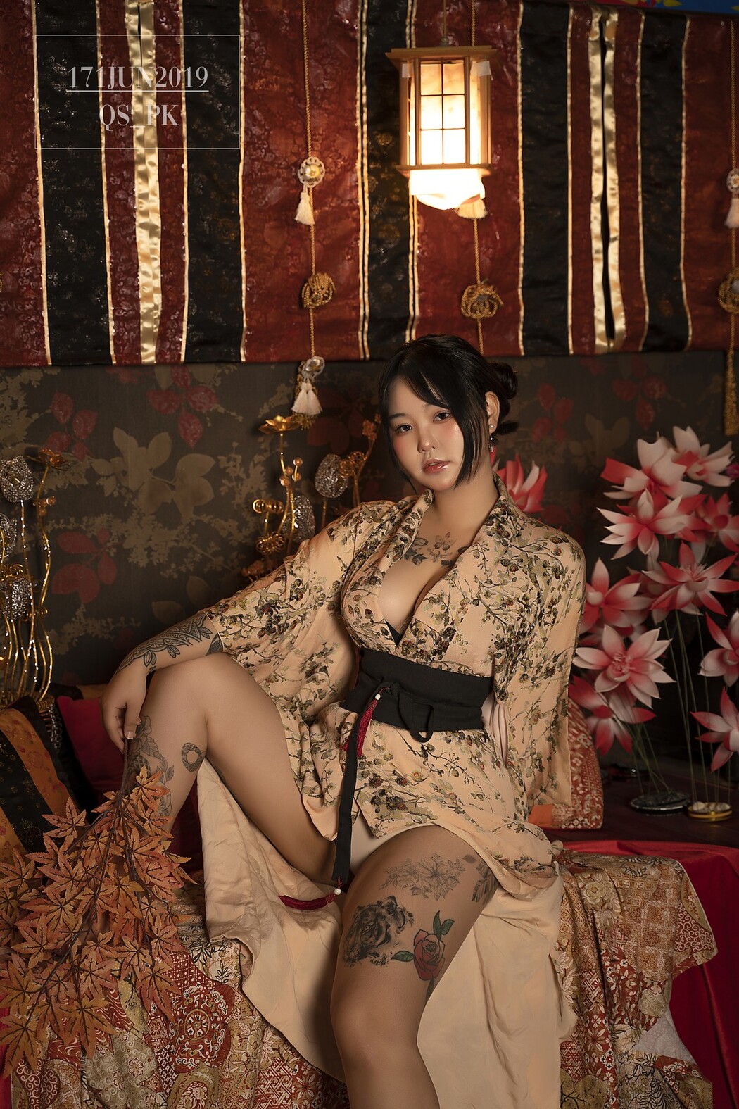 Jeon BoYeon 전보연, [SAINT Photolife] BoYeon Yukata Set.01