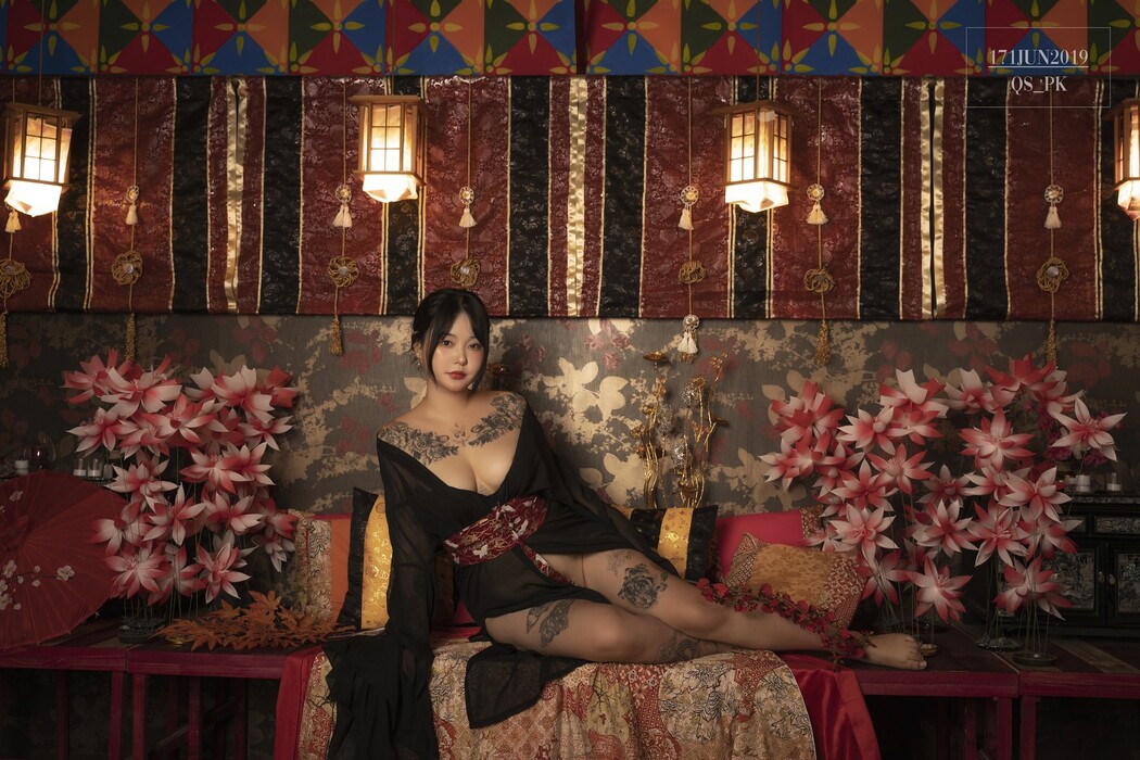 Jeon BoYeon 전보연, [SAINT Photolife] BoYeon Yukata Set.02