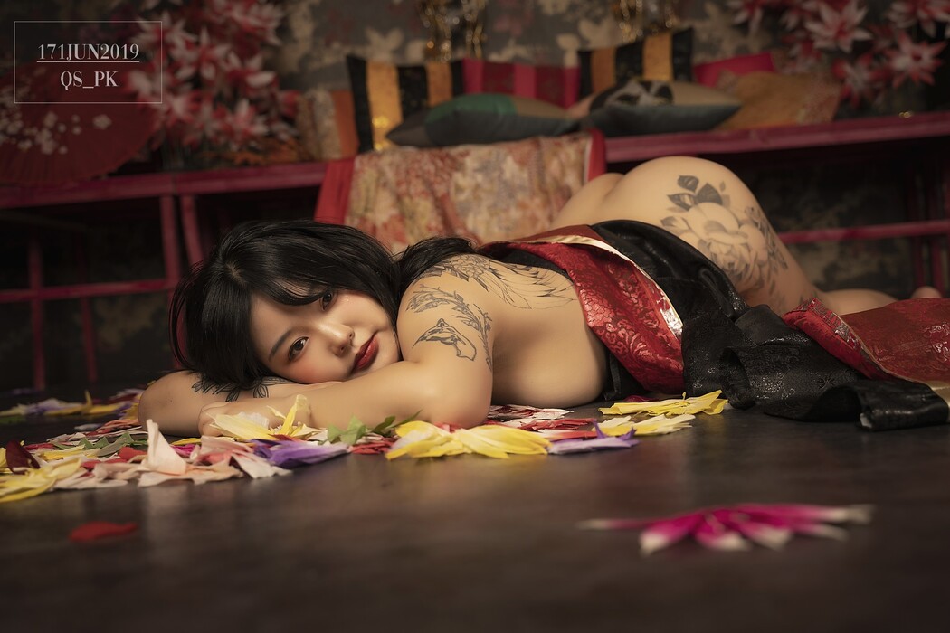 Jeon BoYeon 전보연, [SAINT Photolife] BoYeon Yukata Set.02