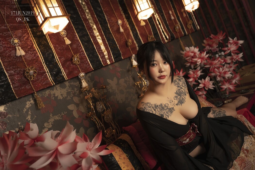 Jeon BoYeon 전보연, [SAINT Photolife] BoYeon Yukata Set.02