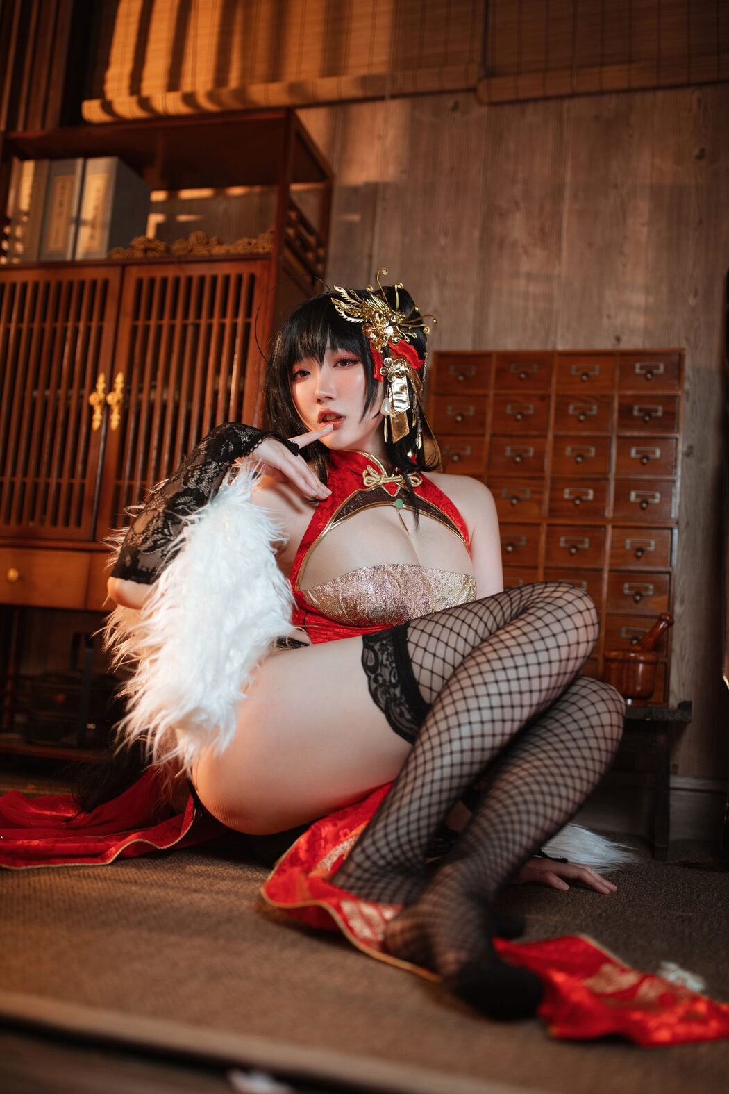 Coser@瓜希酱 – 大凤旗袍