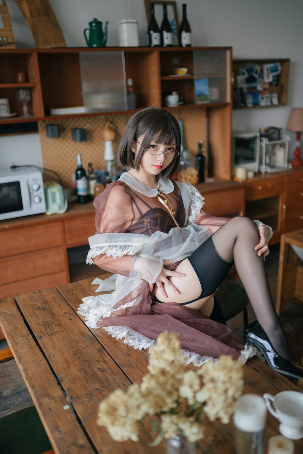 Coser@花铃 – 透明女仆