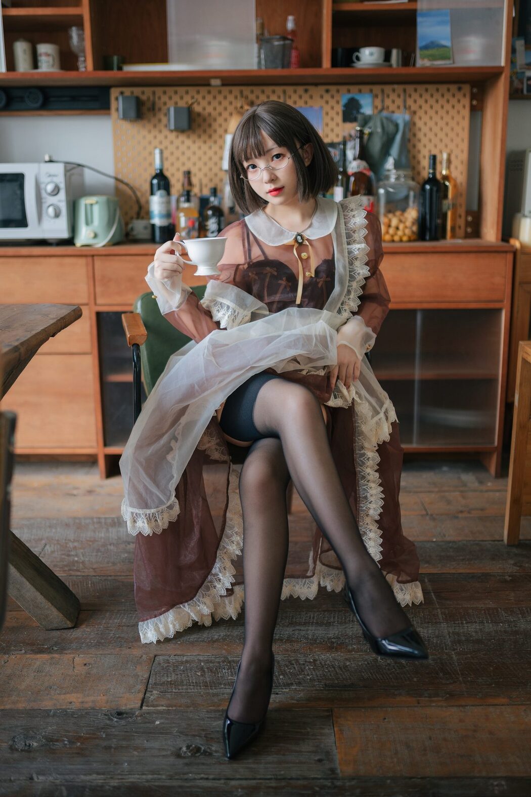 Coser@花铃 – 透明女仆