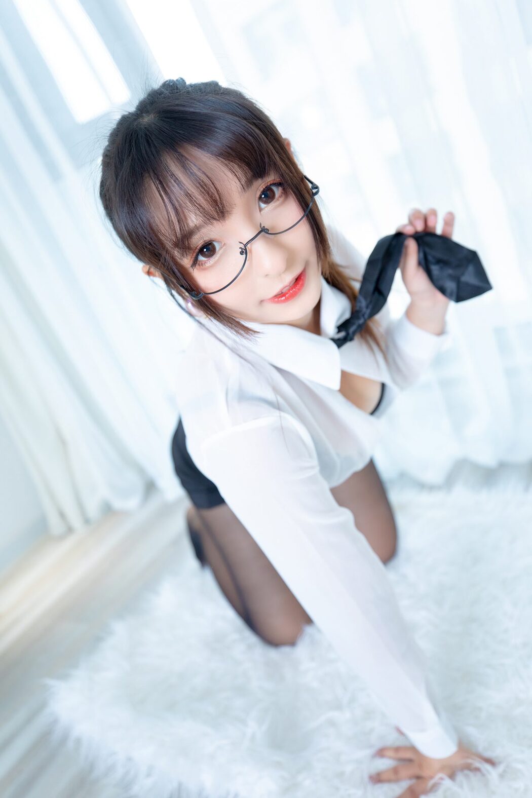 Coser@神楽坂真冬 Vol.055 电子相册-白色办公室 ホワイトオフィス A