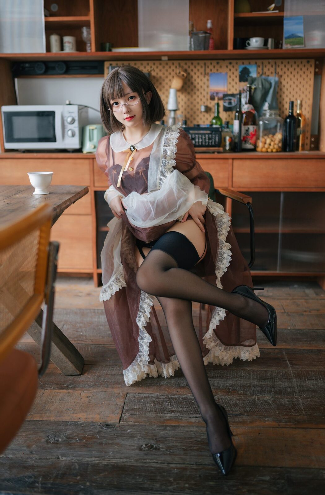 Coser@花铃 – 透明女仆