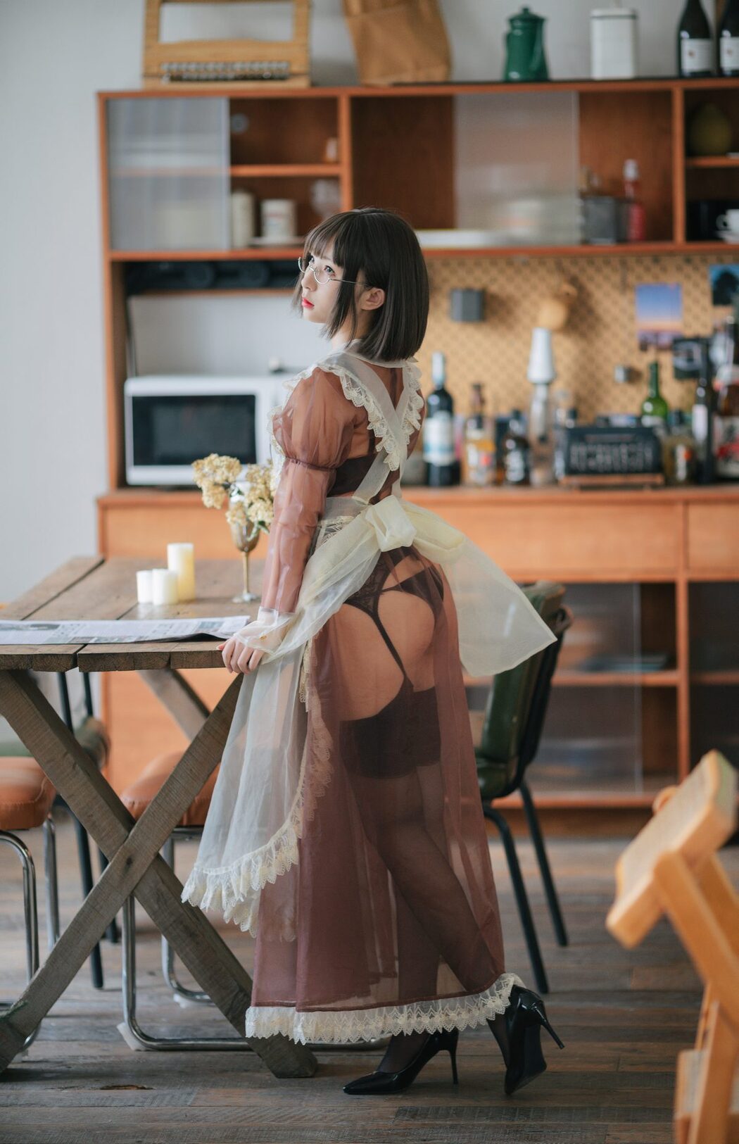 Coser@花铃 – 透明女仆