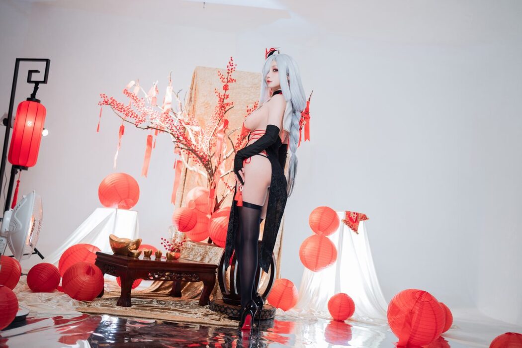 Coser@rioko凉凉子 – 申鹤旗袍