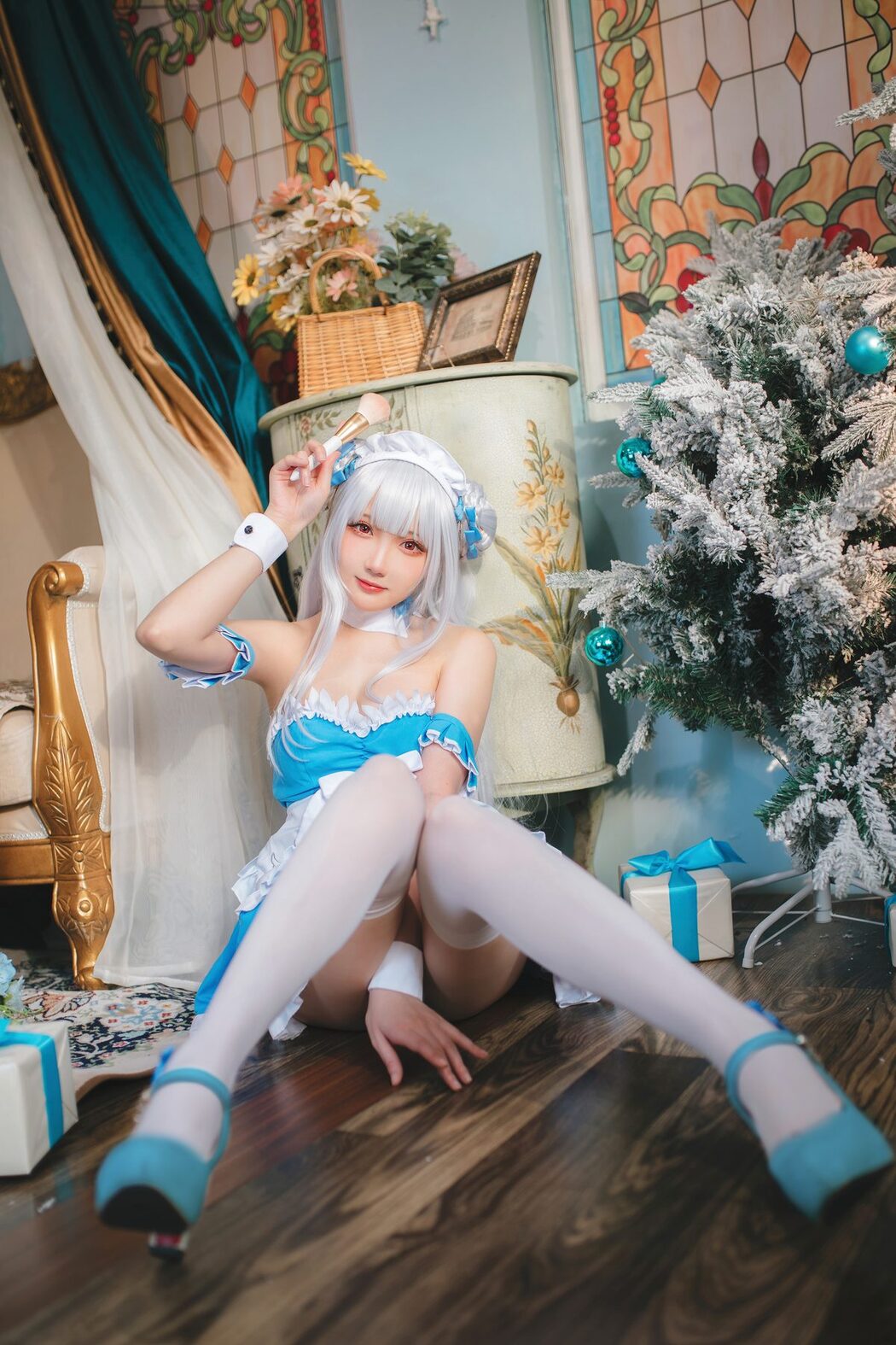 Coser@瓜希酱 – 碧蓝航线 小天鹅女仆