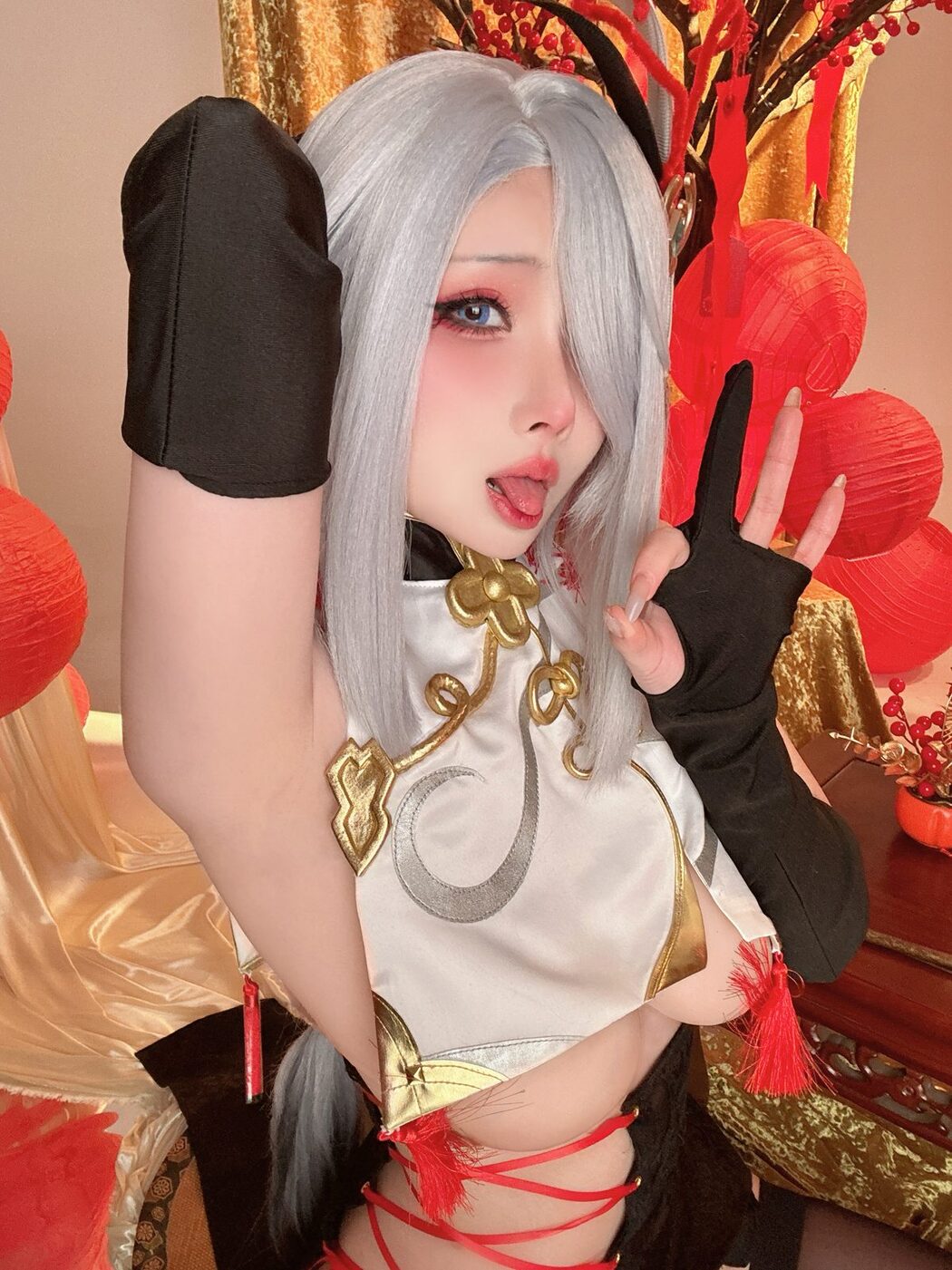 Coser@rioko凉凉子 – 申鹤旗袍