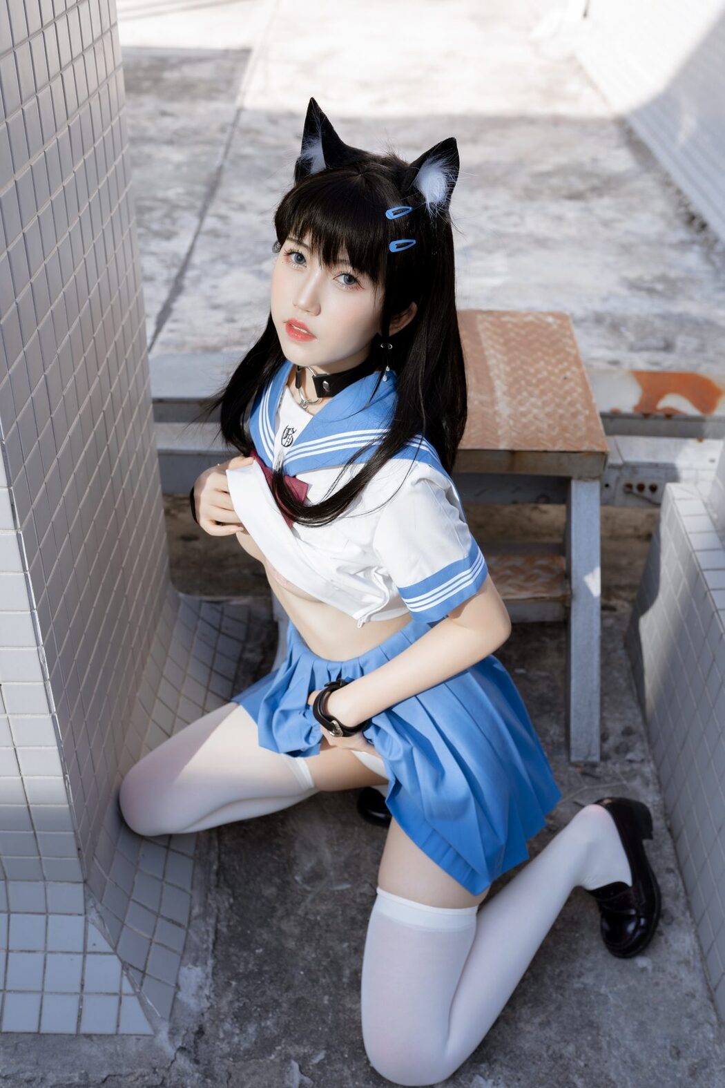 Coser@不呆猫 – 天台小m猫 Part1