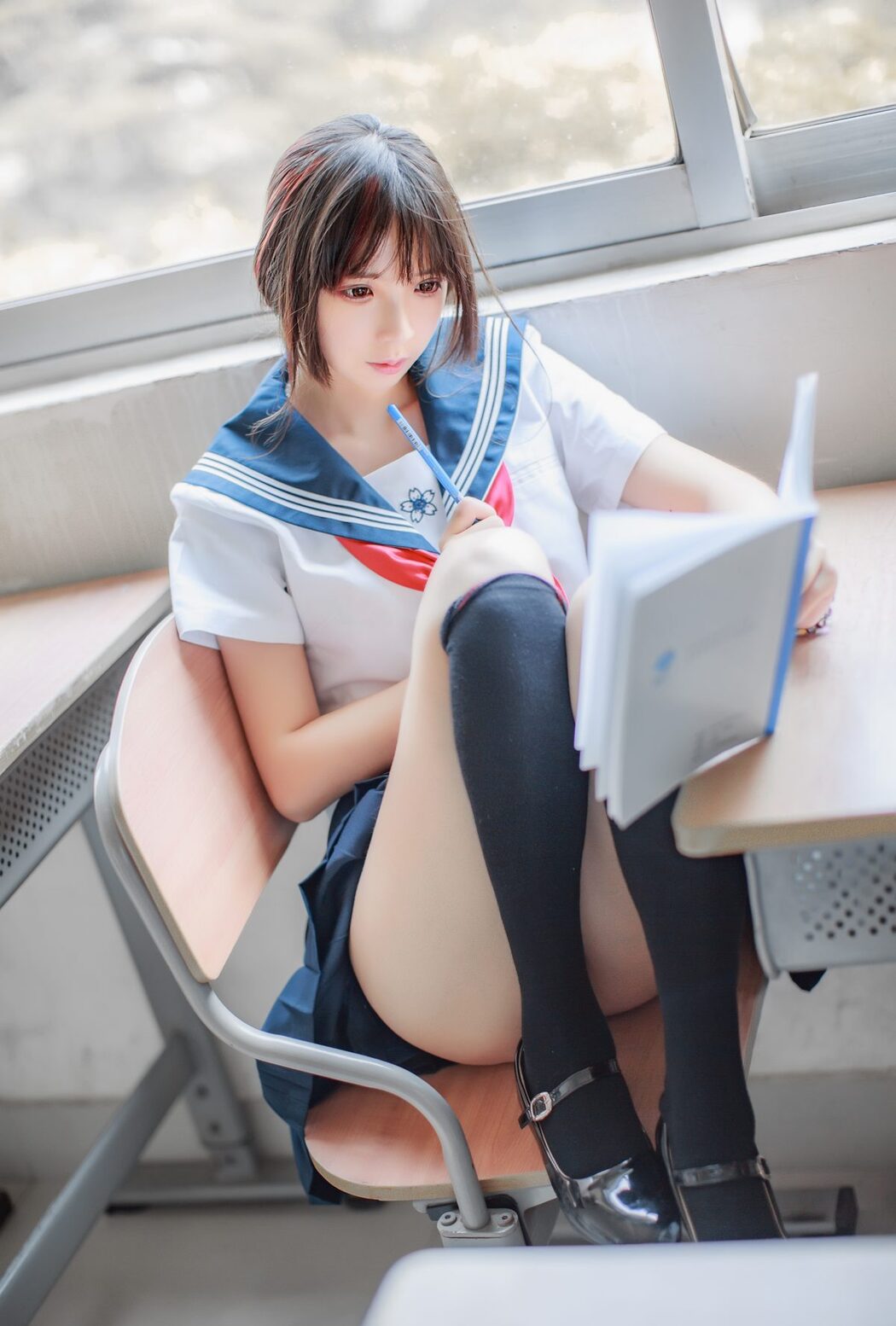 Coser@疯猫ss – 同桌的水手服