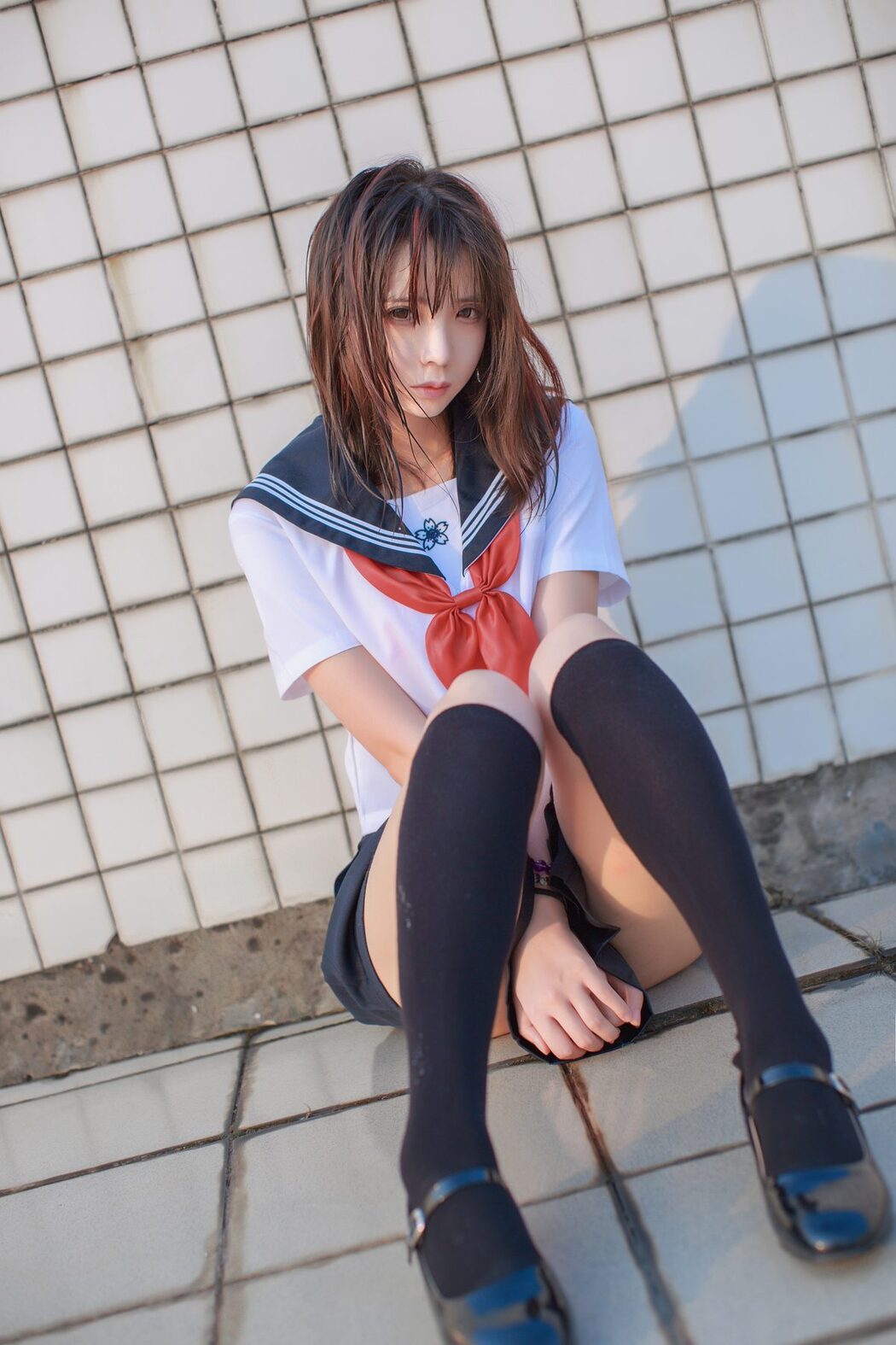 Coser@疯猫ss – 同桌的水手服