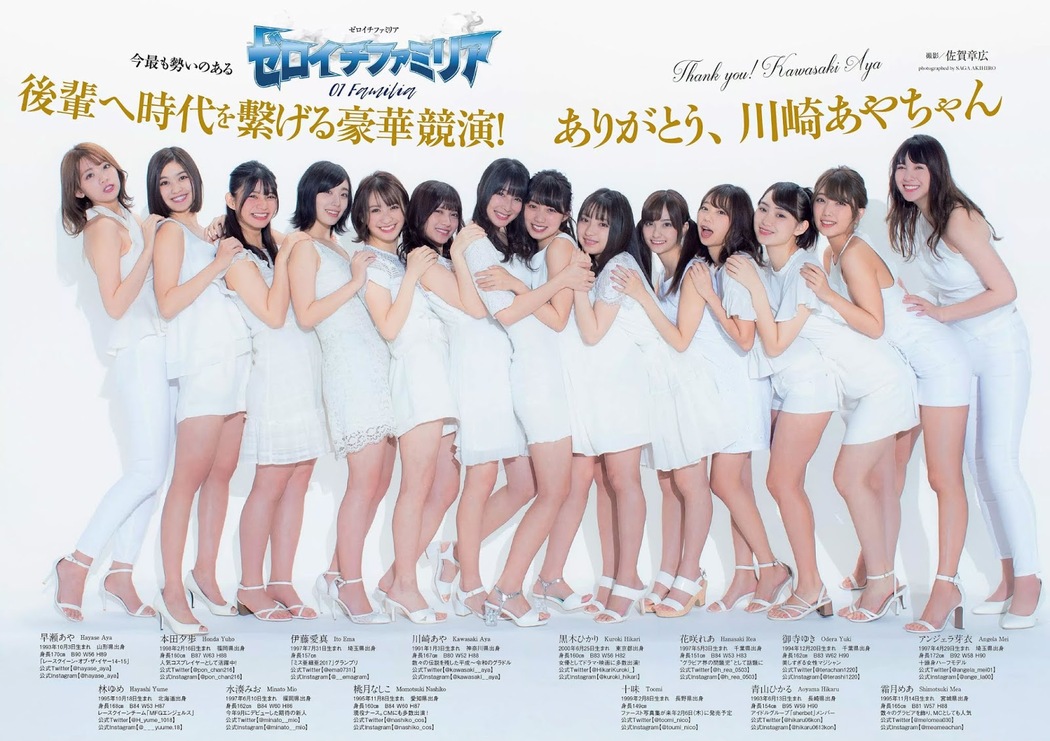 01familia（ゼロイチファミリア）, Weekly Playboy 2019 No.50 (週刊プレイボーイ 2019年50号) Cover Photo