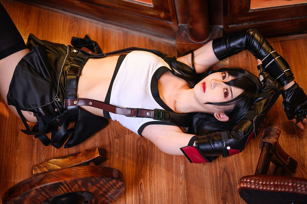 [COS Welfare] Super Popular Coser Eel Feier - Tifa Battle Suit