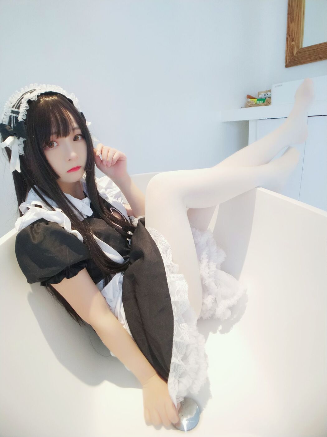 [网红Coser] Furukawa kagura "Black and White Maid"