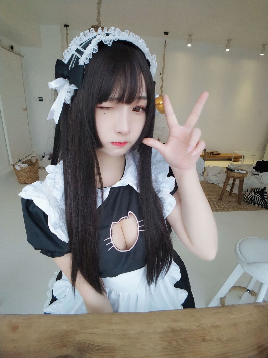 [网红Coser] Furukawa kagura "Black and White Maid"