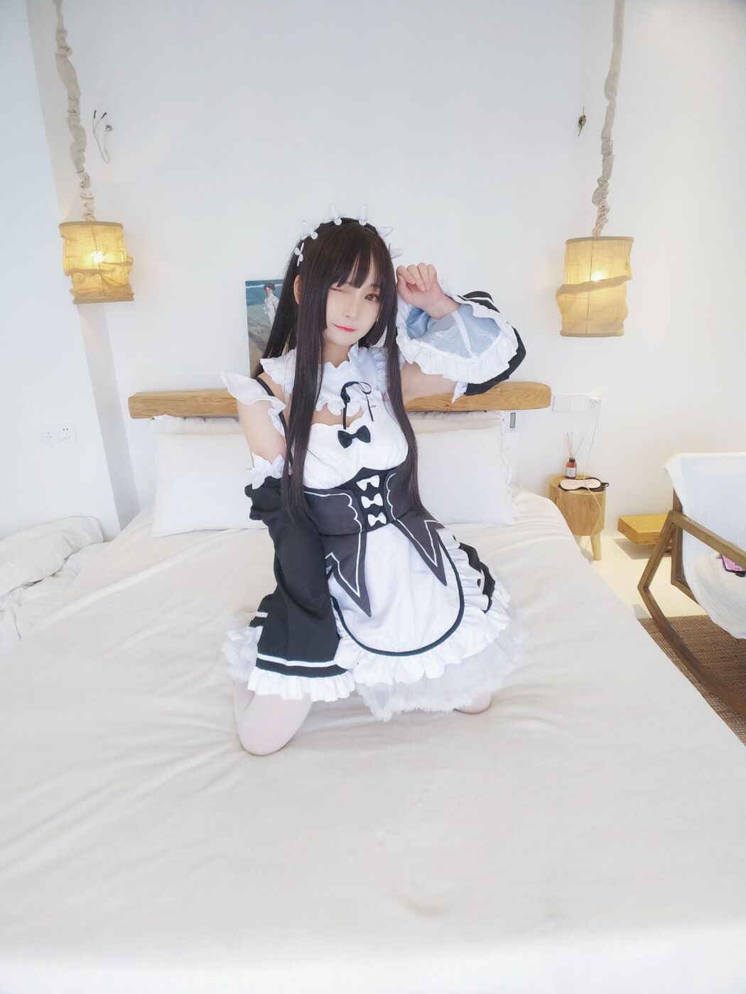 [网红Coser] Furukawa kagura "Black and White Maid"
