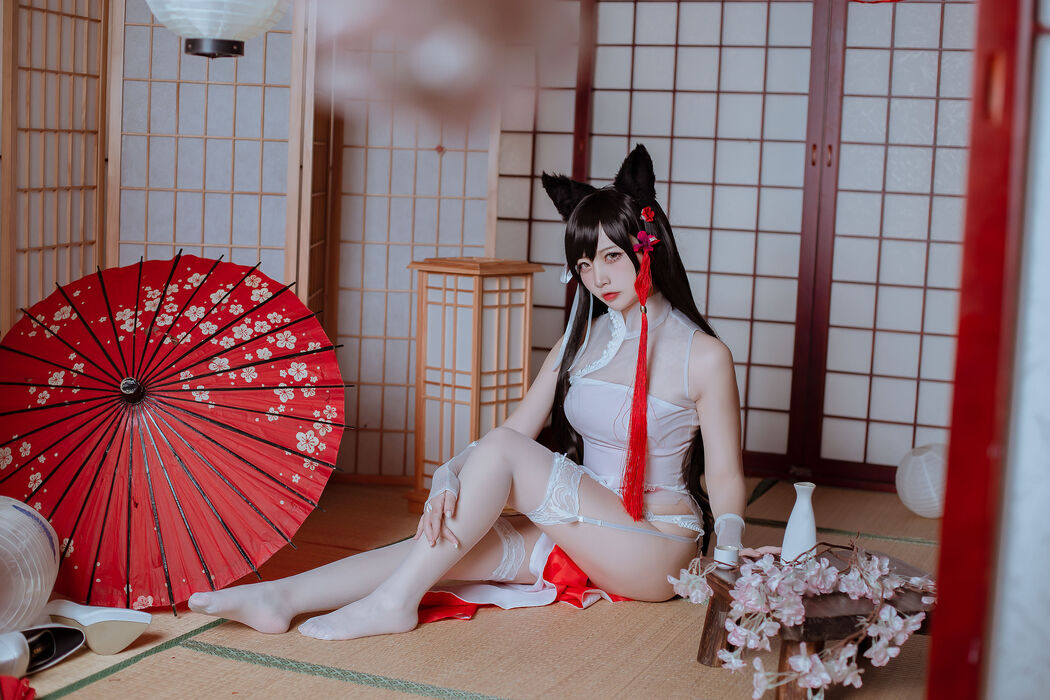 [Cosplay Photo] Popular Coser Nizuo Nisa - Canine's Dependent Blue Atago Cheongsam