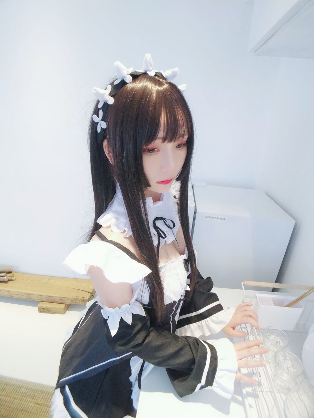 [网红Coser] Furukawa kagura "Black and White Maid"