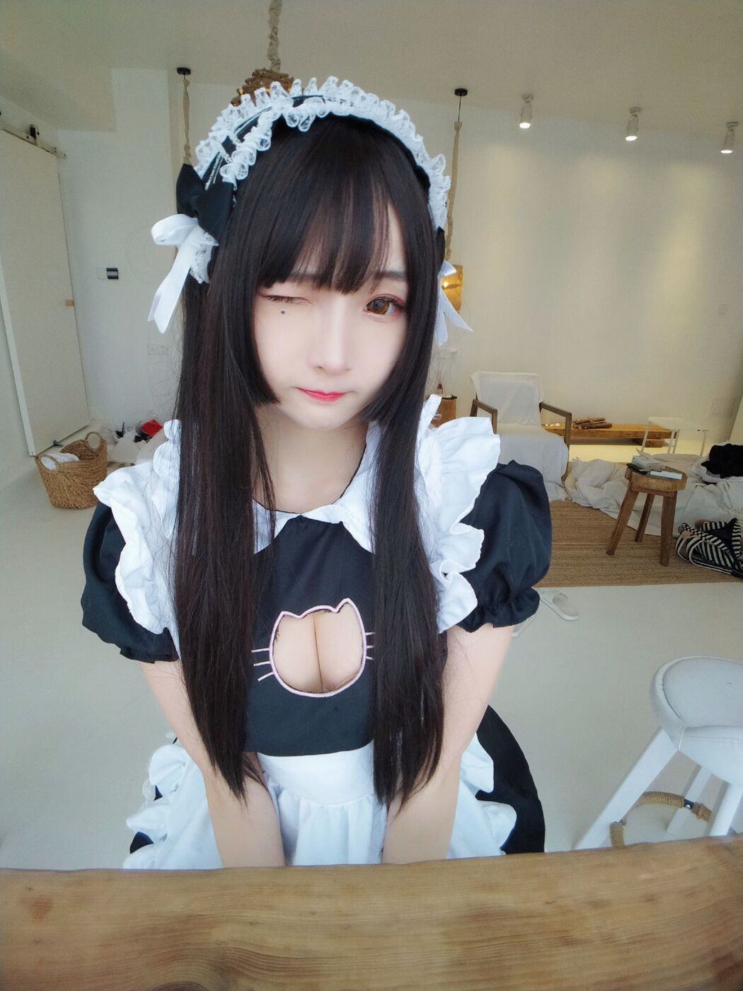 [网红Coser] Furukawa kagura "Black and White Maid"