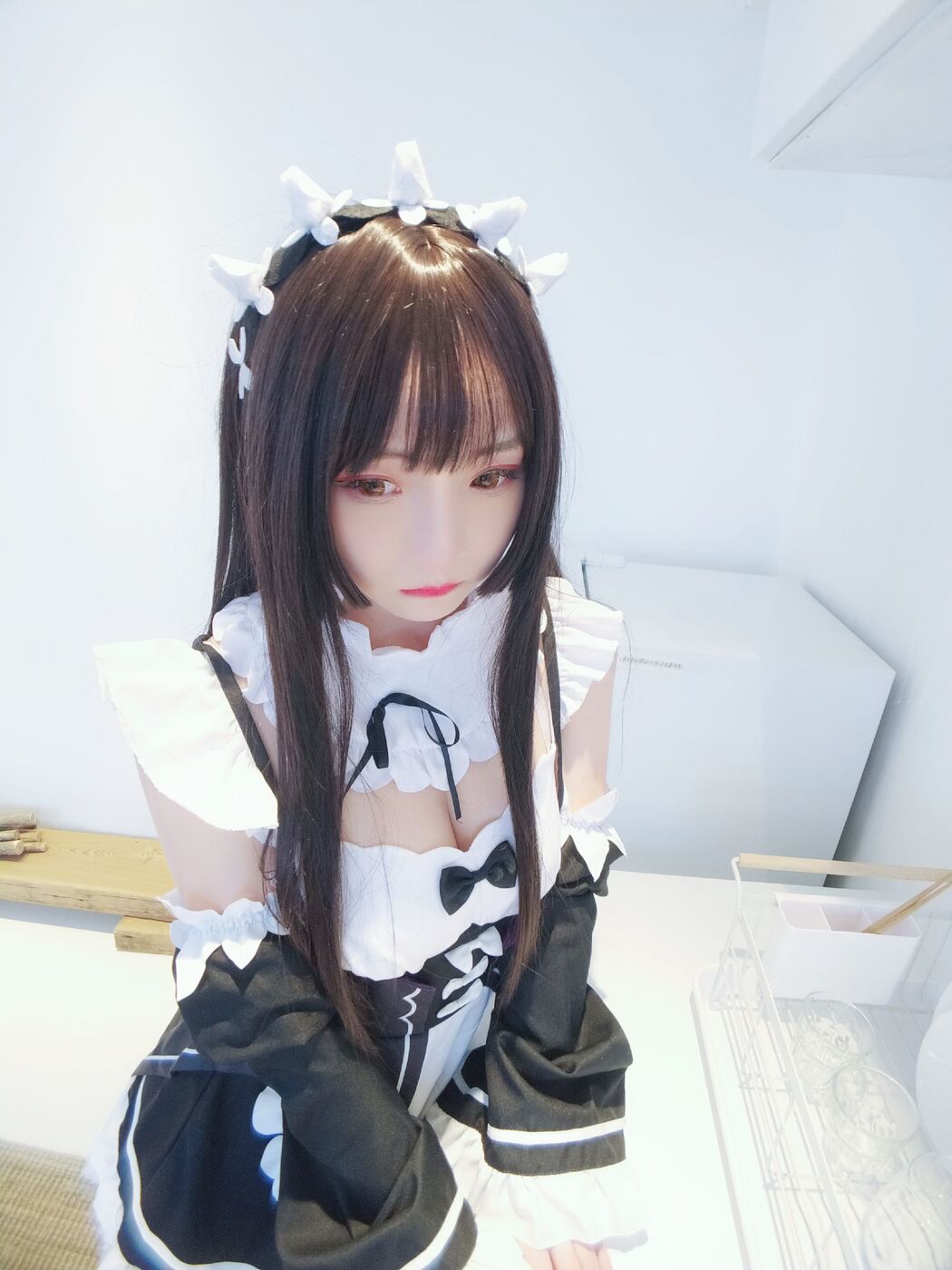[网红Coser] Furukawa kagura "Black and White Maid"