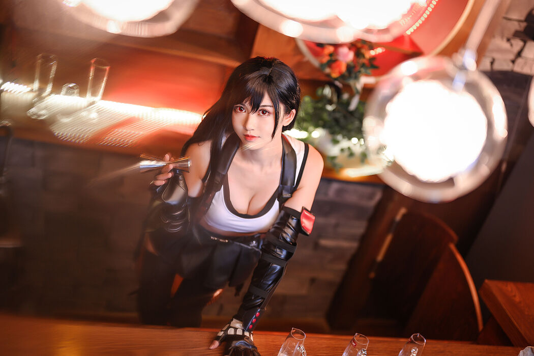 [COS Welfare] Super Popular Coser Eel Feier - Tifa Battle Suit