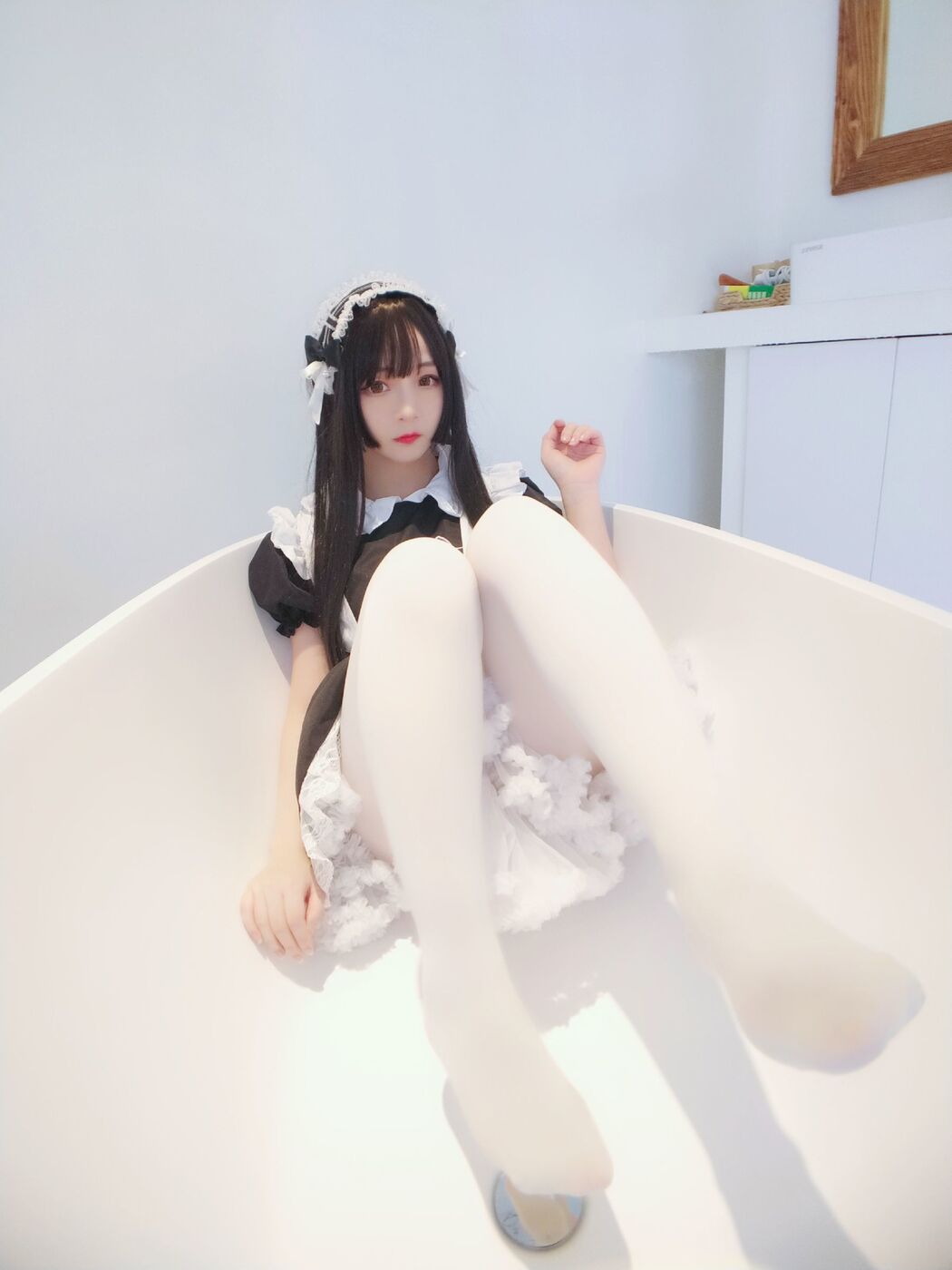 [网红Coser] Furukawa kagura "Black and White Maid"