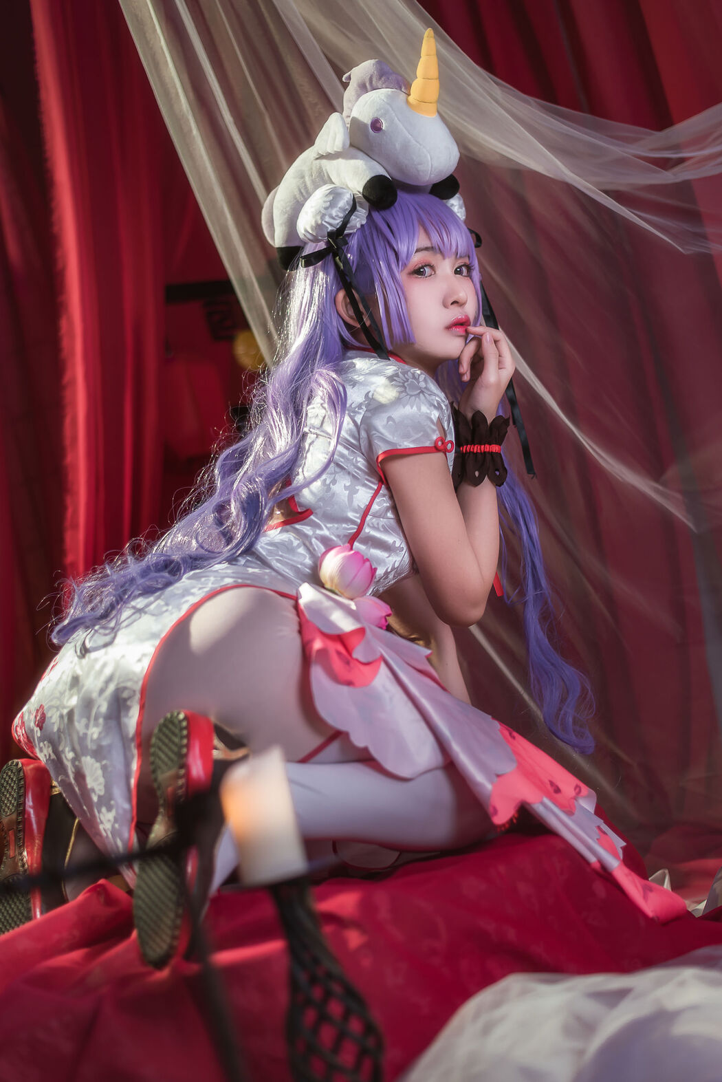 [Coser美女] Faey Eel "Blue Flower Unicorn" Cover Photo