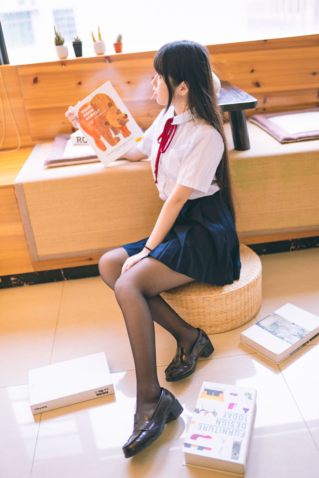 [Welfare COS] Weibo Popular Coser Do Not Stay Cat - School Uniform JK