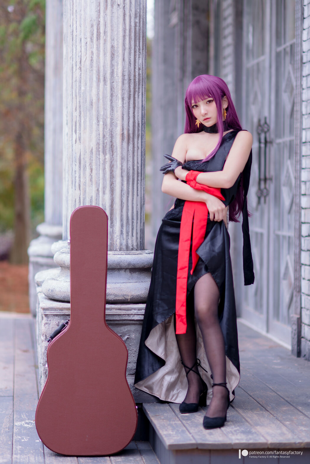COSER Xiaoding "Black Silk + Vinyl + Female Killer" [Fantasy Factory]