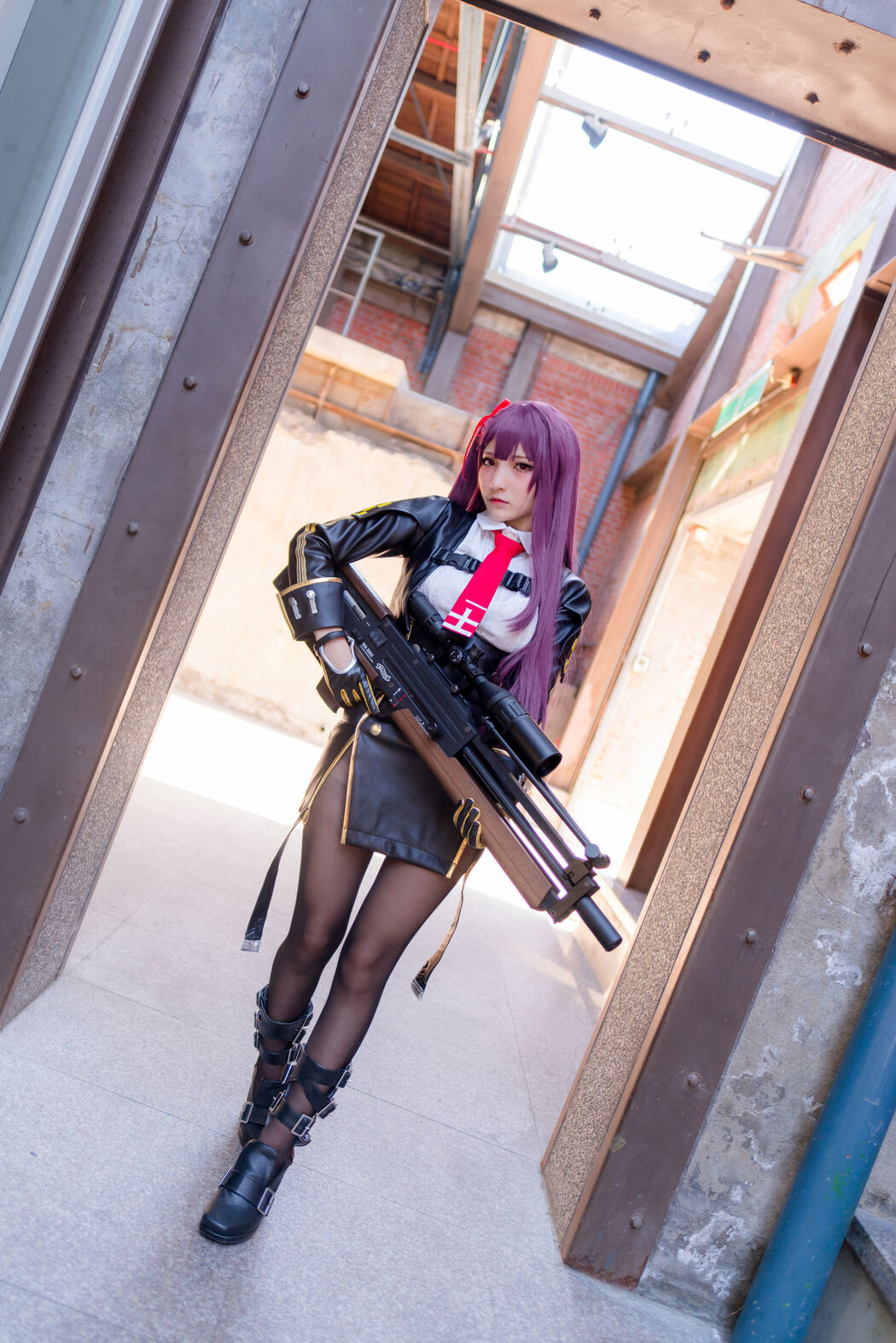 COSER Xiaoding "Black Silk + Vinyl + Female Killer" [Fantasy Factory]